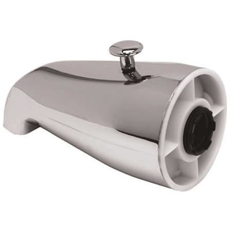 Proplus 3/4 in IPS Bathtub Spout W/ Top Diverter in Chrome 7921